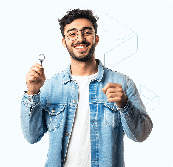 Jeune avec clé codesakane Cih Bank